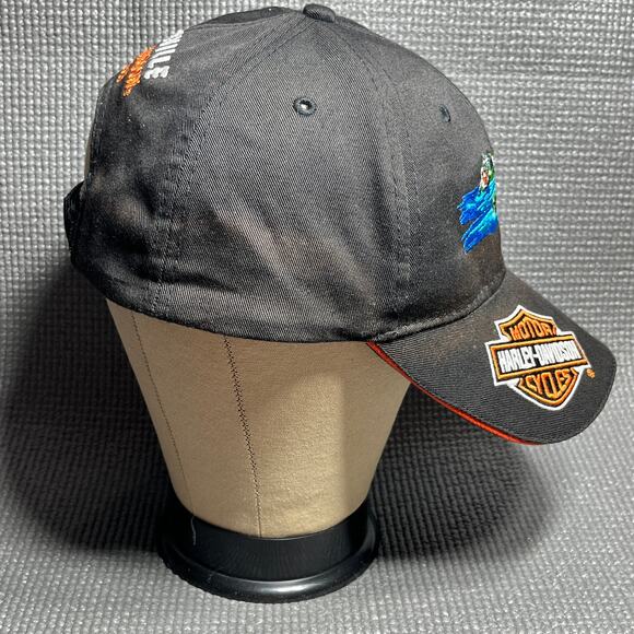Harley Davidson Baseball Cap Mens One Size Black Embroidered Gainesville Florida - Picture 5 of 9